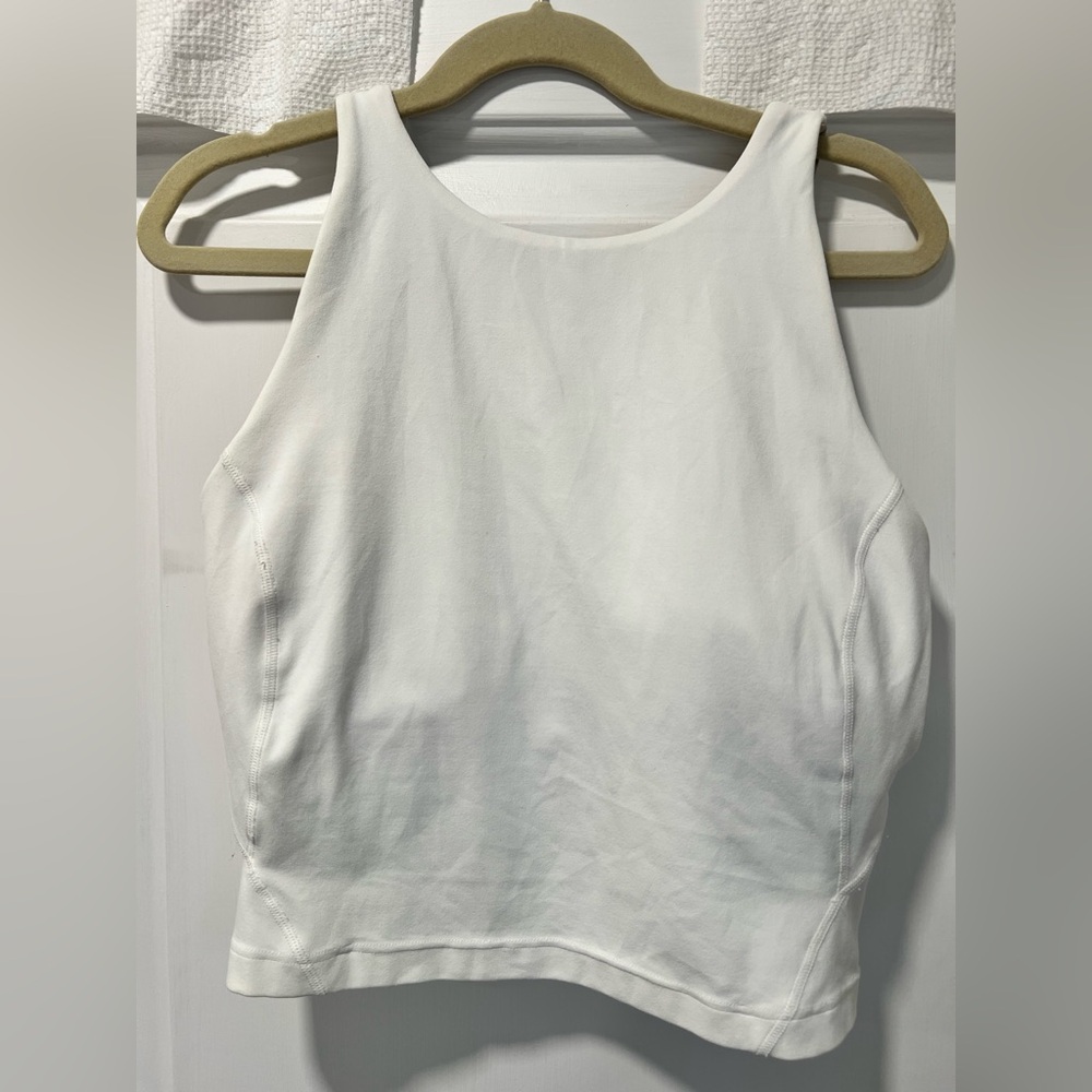 Lululemon Align White High-Neck Tank Top